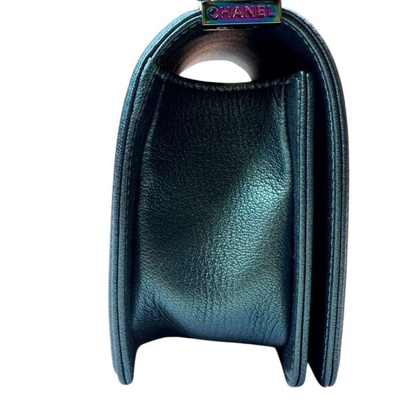 Chanel Small Iridescent Quilted Goatskin Boy Bag - Picture 3 of 16